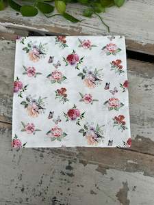 Napkins: Charlotte White Napkin for Decoupage