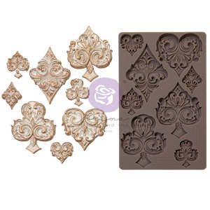 Deck of Cards Lost in Wonderland Mould  Redesign with Prima