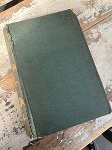 Pm Vintage Finds: Book Vintage Green w Gold pages
