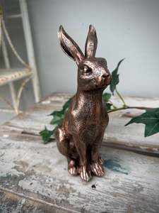 Home Gifts: Bronze Rabbit Sitting