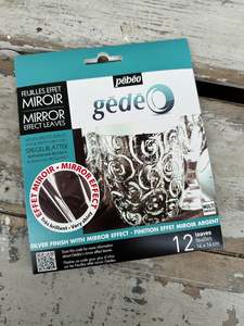 Other Diy Supplies: Gedeo imitation Silver Leaf sheets Mirror Effect