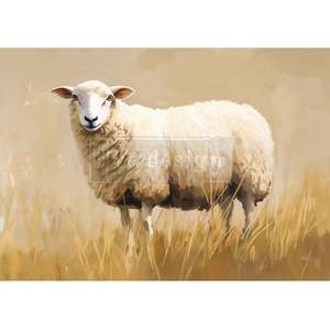Redesign Decoupage Papers: Pasture Dreams A3 Fiber Decoupage Paper 1 sheet