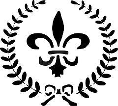 Stencils: Fleur de Lys Wreath Stencil