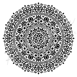 Stencils: Mandala Arabesque Vintage Stencil Large