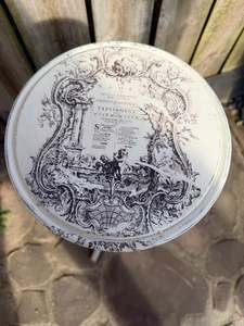 Shabby French look side table or stand tall