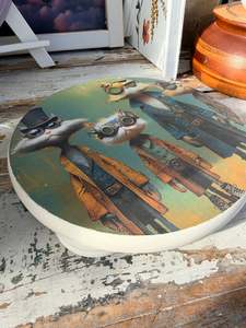 Painted And Repurposed: Steampunk wooden tray