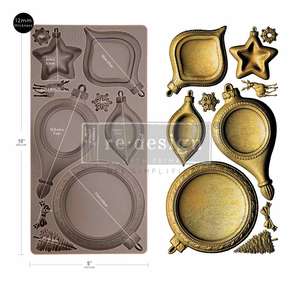 Silicone Moulds For Making Appliques From Brands Redesign With Prima And Iron Orchid Designs: Noel Elegance Mould by Redesign with Prima