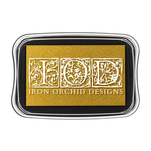 Gold Shimmer IOD Ink pad for stamping