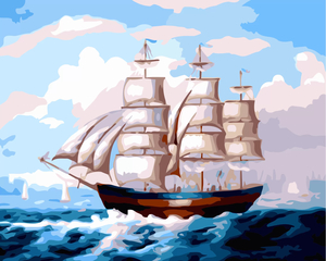 Products: Sailing Ship Paint by Numbers - Paint My Numbers