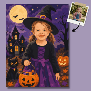Custom Witch Paint by Numbers Paint My Numbers