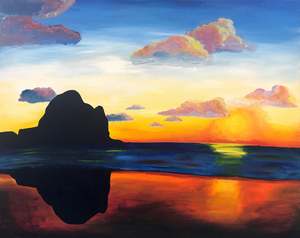 The Original Paint Wine Party: Piha Sunset | 11/12/2025 - Two Thumbs Brewing, Christchurch
