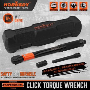 Door Barn: Click Torque Wrench HORUSDY 1/4" Drive