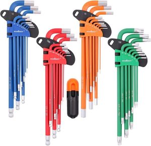 HORUSDY Hex Key Allen Wrench Set SAE Metric Star Long Arm Ball End