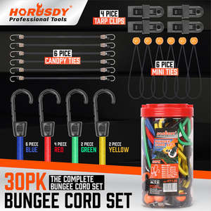 Bungee Cords Canopy Ball Ties Crocodile Mouth Tarp Clips