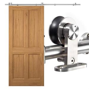 Stainless Steel Sliding Barn Door Hardware Track Roller Kit 2M