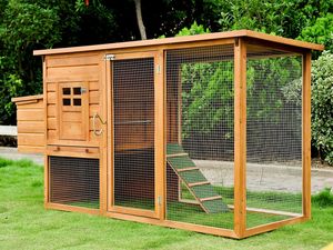 Wooden Chicken Coop: Wooden Chicken Coop with Nesting Box