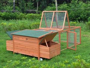 Wooden Chicken Coop With Run
