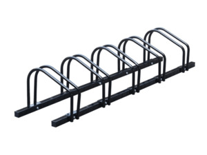 Bike Stands: 5-Slots Floor Mounted Bike Stand Bike Rack