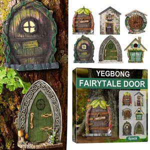 Fairy Door Elf Gnome Tree House Garden Statue