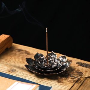 Salt Lamps: Lotus Plate Incense Stick Holder Ash Catcher