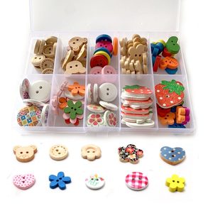 Car Parts Accessories: Cartoon Wooden Buttons