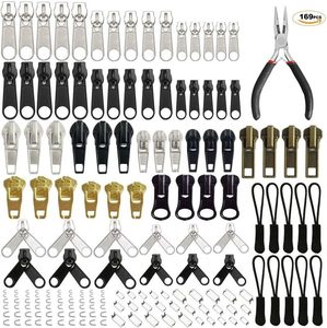 Fix Zipper Repair Kit Plier Replacement Zip Slider Bags Tent Zippers