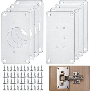 Car Parts Accessories: Cabinet Door Hinge Repair Plates with Screws