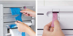 Business Farming Industry: Towel paper holder Wrap foil paper Dispenser Kitchen 5 in 1