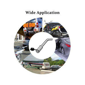 Bike Accessories: Heavy Duty Trailer Coupling Hitch Lock - 5/8" Pin with 2 Keys & 3500kg Capacity