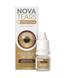 Eye Drops: NovaTears® + Omega-3 for dry eyes 3 ml
