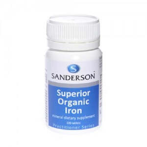 Sanderson: Sanderson Superior Organic Iron Supplements - 100 Tablets