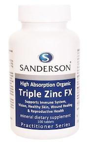 Sanderson: Sanderson Triple Zinc FX 100 tablets