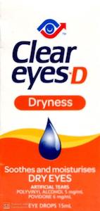 Eye Drops: Clear Eyes D Dryness Eye Drops 15ml