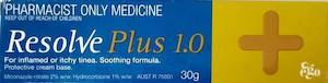 Antifungal Treatment: Resolve Plus 1.0 Anti-fungal & Anti-inflammatory Cream 30g - Pharmacist Only Medicine