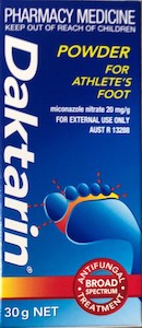 Antifungal Treatment: Daktarin Powder Antifungal 30 gm Pharmacy Medicine only