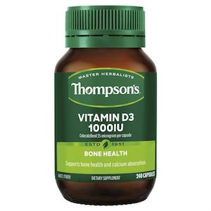 Thompsons: Thompsons Vitamin D3 1000iu 240 Capsules