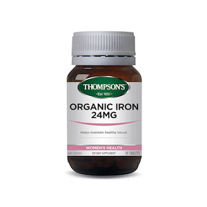 Thompsons: Thompsons Organic Iron 24mg Tablets 30