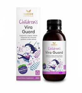 Kids: Harker Herbals Childrens Vira Guard Liquid 100ml Natural Elderberry