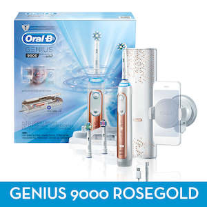 Oral B: Oral B GENIUS 9000 Rose Gold Electric Rechargeable Toothbrush