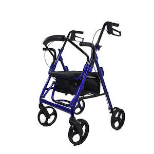 AML Convertible Rollator Transfer Chair Blue