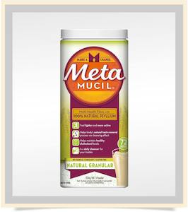 Constipation 1: Metamucil Natural Granular Fibre Powder 72 doses 504g