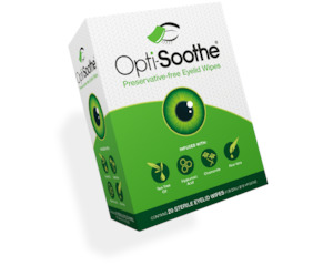 Opti Soothe preservative free eyelid wipes