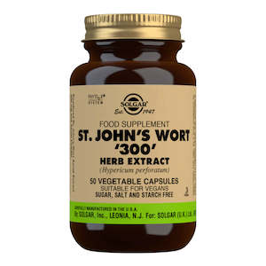 Solgar St John's Wort 300mg 50 Vegetable Capsules