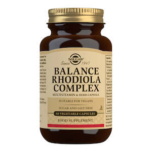 Solgar: Solgar Balance Rhodiola Complex Vegetable 60 Capsules