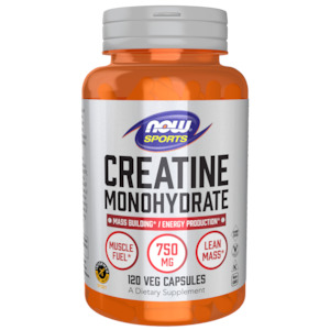 Now Creatine Monohydrate 750mg 120VC