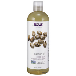 Now 1: NOW Castor Oil in Glass Bottle, Organic