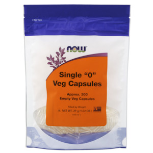 Now 1: Now Single “0” Veg Approx. 300 VC Empty Capsules