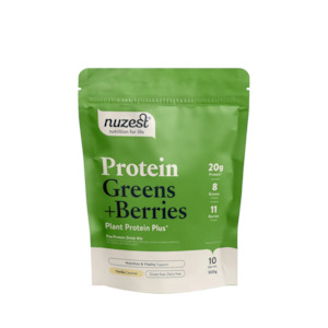 Nuzest: Nuzest Protein Greens + Berries 300g Vanilla Caramel