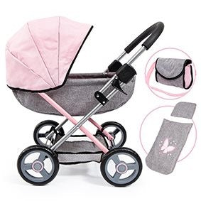 Baby Care: Bayer Dolls Pram Cosy Grey/blue