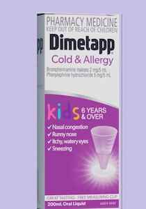 Dimetapp Cold And Allergy Kids 6+Yrs 200ml (Pharmacy Medicine)